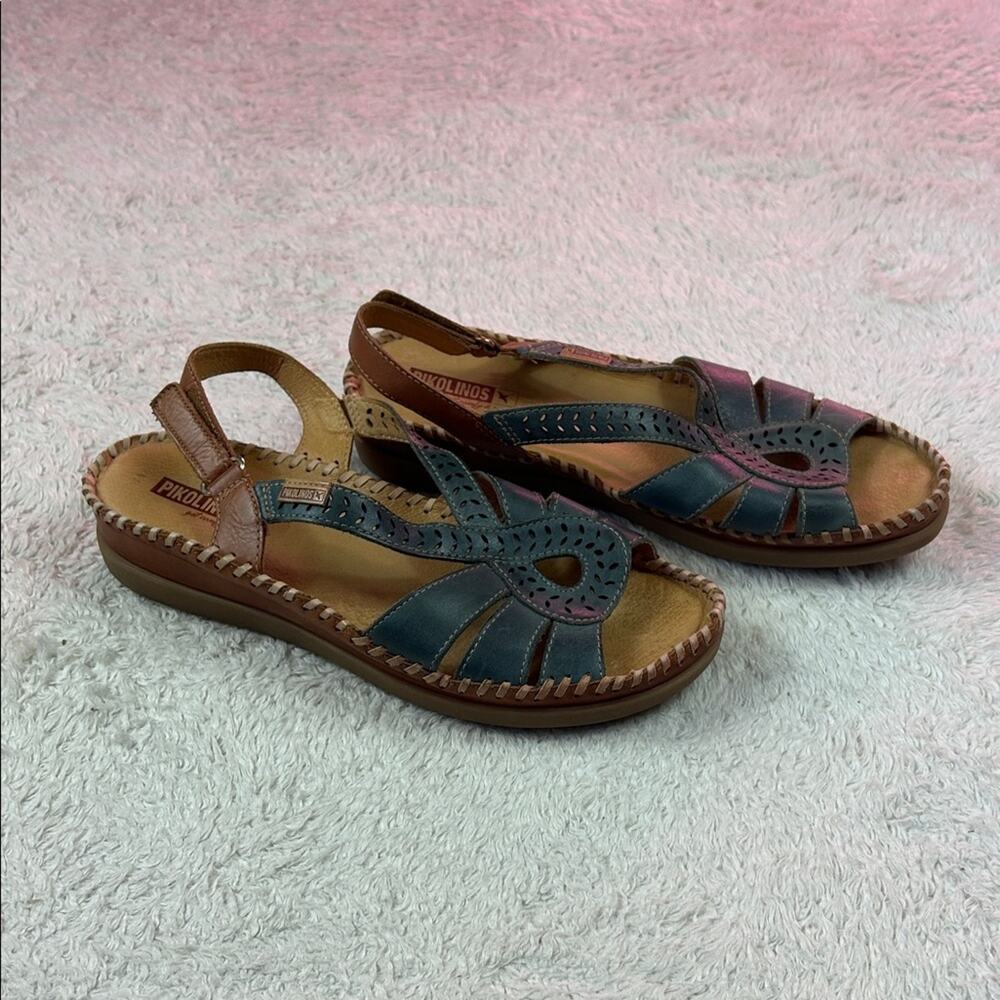 Pikolinos Cadaques sandal in sapphire, size‎ 40 or US 9.5